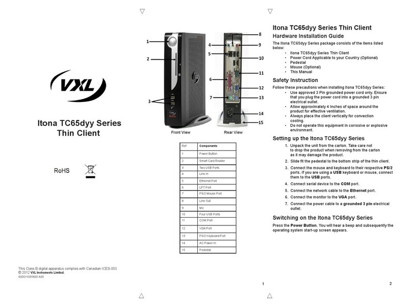 Vxl Itona TC65dyy Series User manual