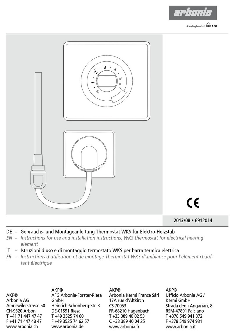 Arbonia WKS Instructions for use