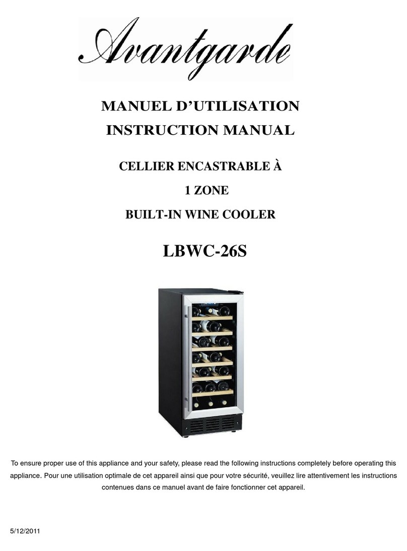 Avantgarde LBWC-26S User manual Avantgarde LBWC-26S User manual