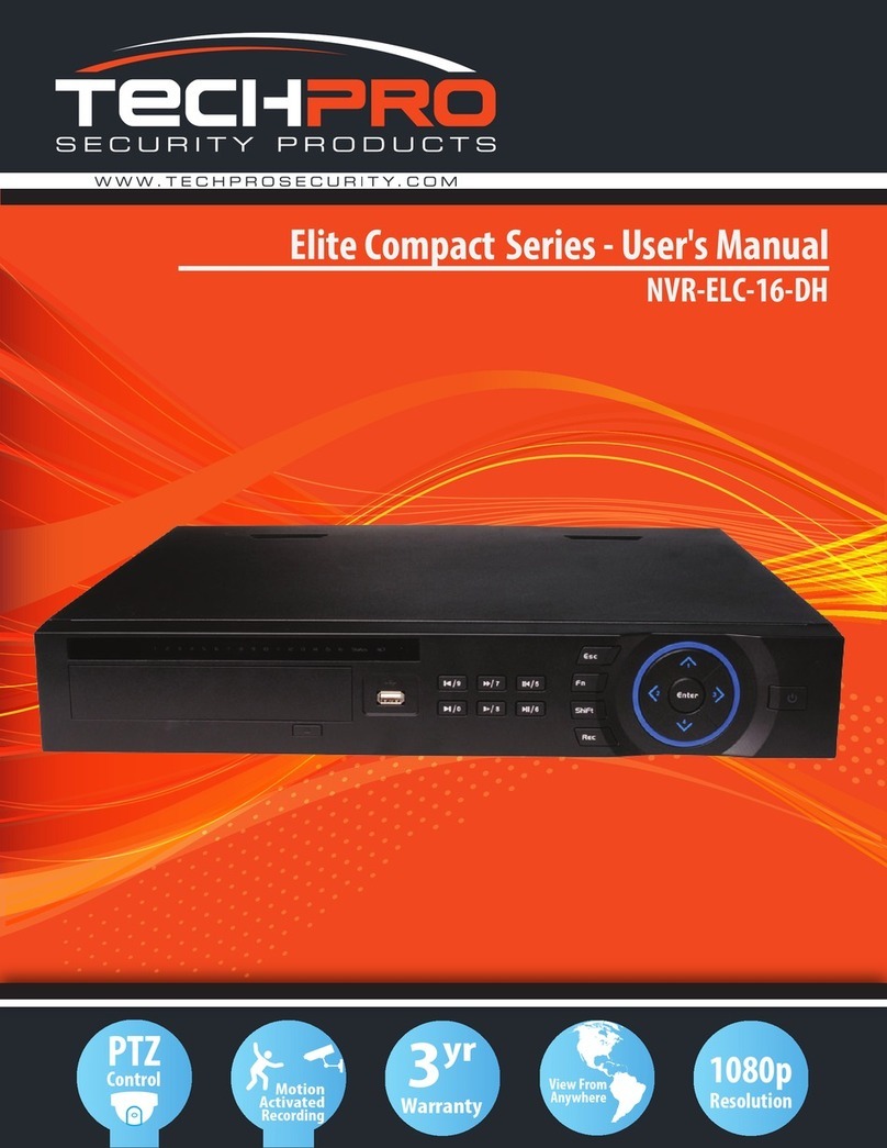 Techpro Elite Compact Series NVR-ELC-16-DH user manual