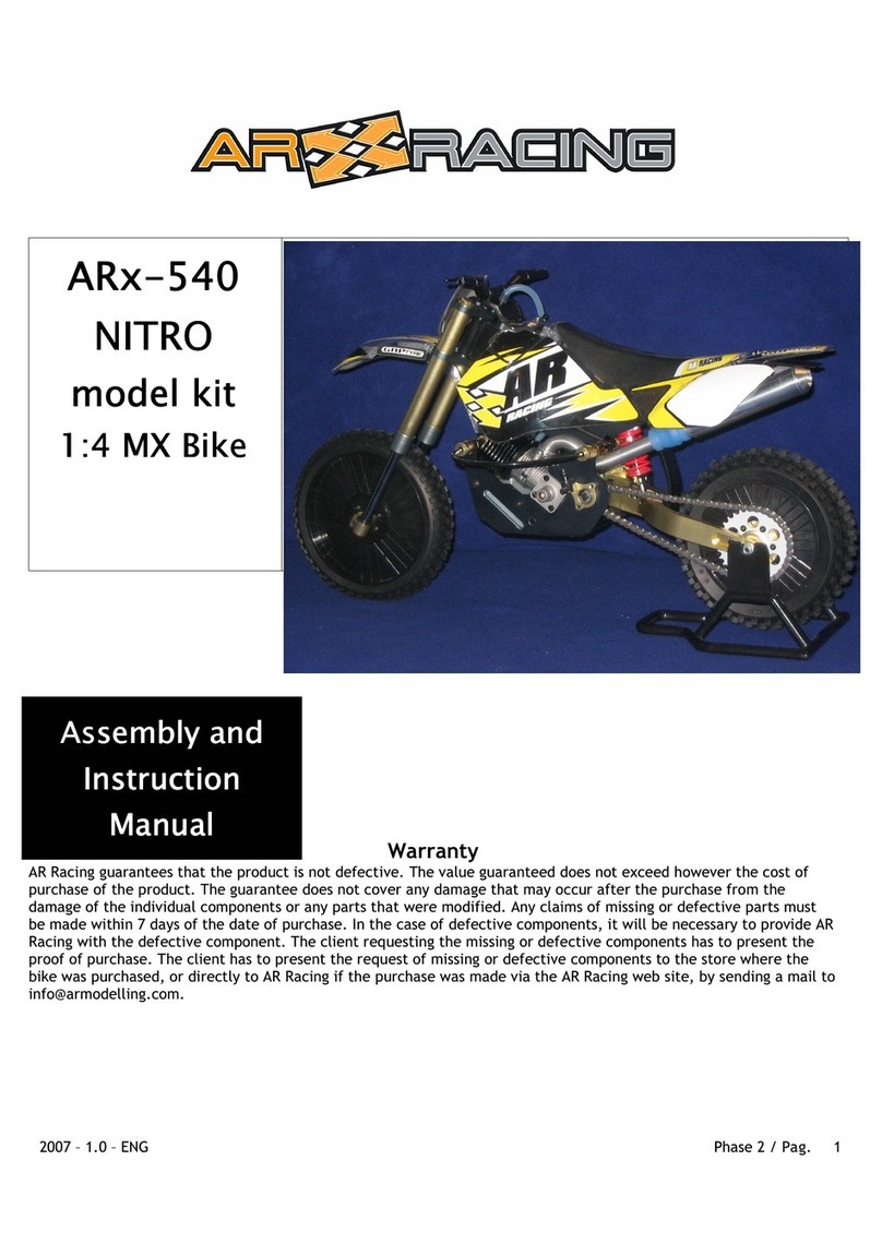 ARX Racing ARx-540 Nitro Assembly and instruction manual