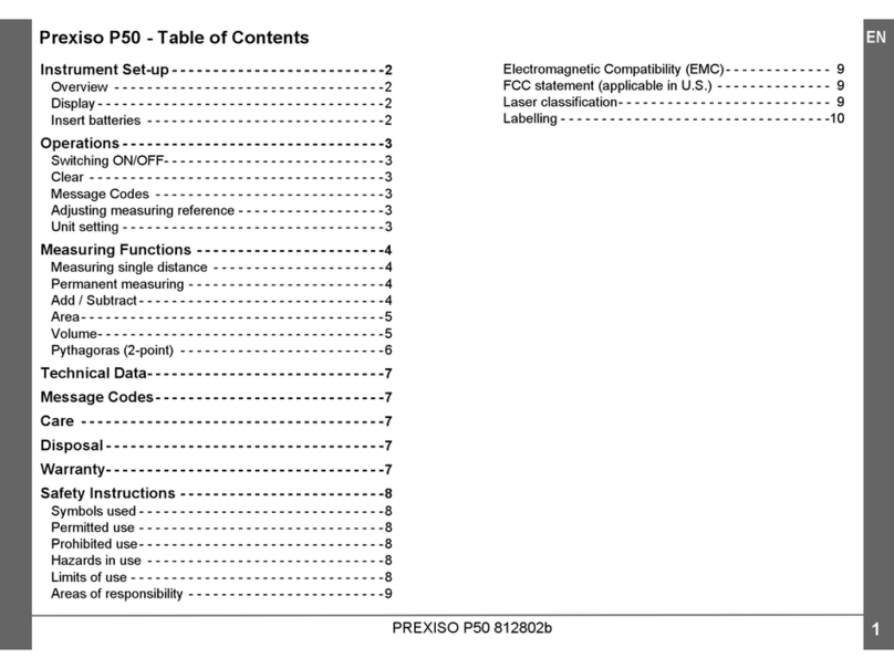 Prexiso P50 User manual