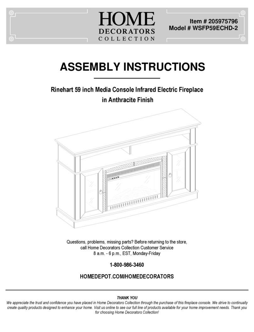 Home Decorators WSFP59ECHD-2 Assembly instructions