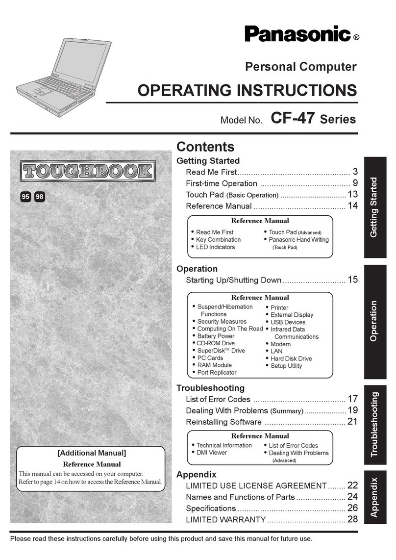 Panasonic Toughbook CF-47 Series User manual