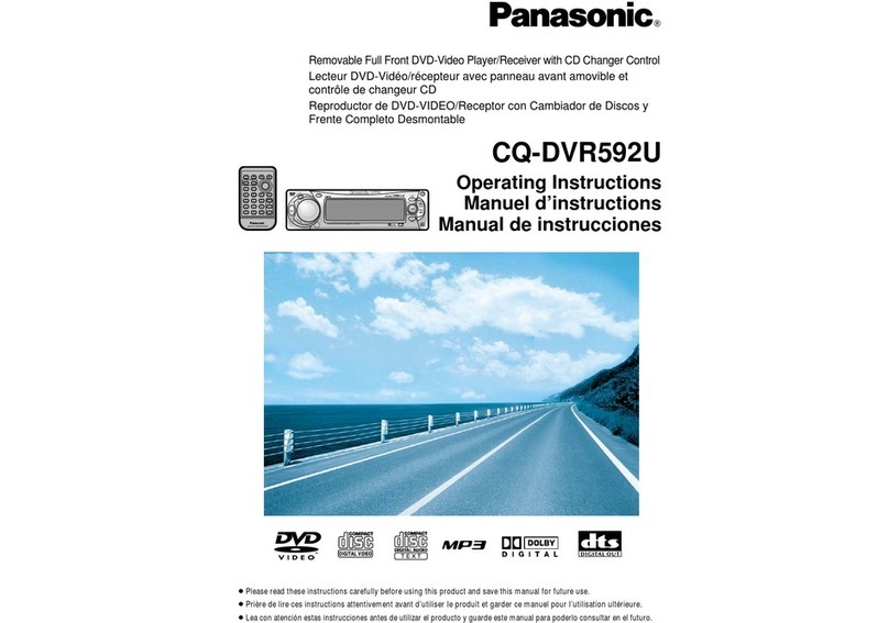 Panasonic CQDVR592U - AUTO RADIO/CD/DVD PL User manual