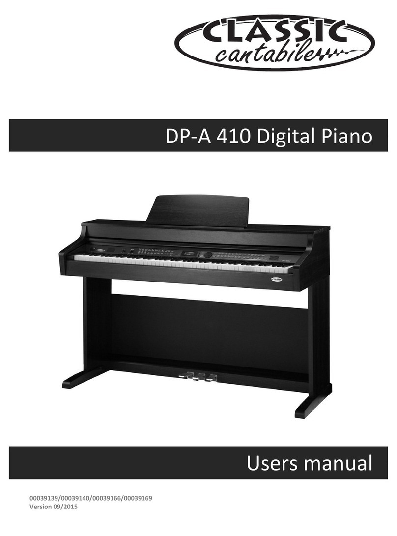 Classic Cantabile DP-A 410 user manual