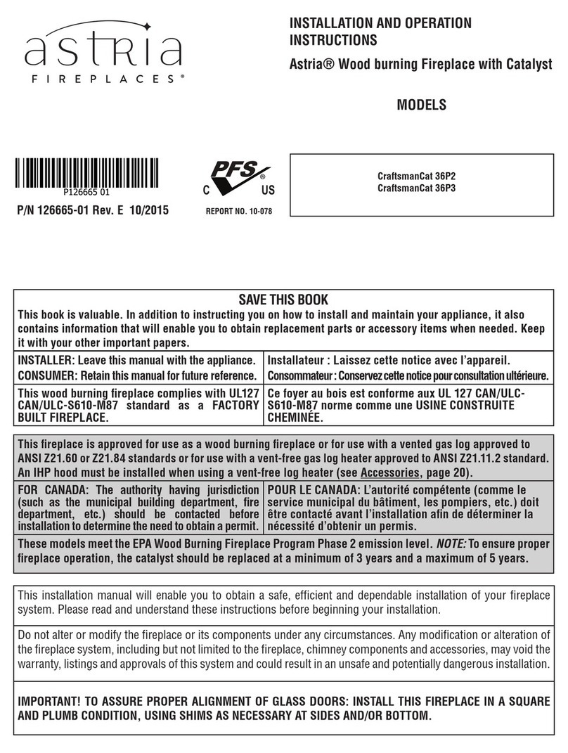 Astria CraftsmanCat 36P2 User manual