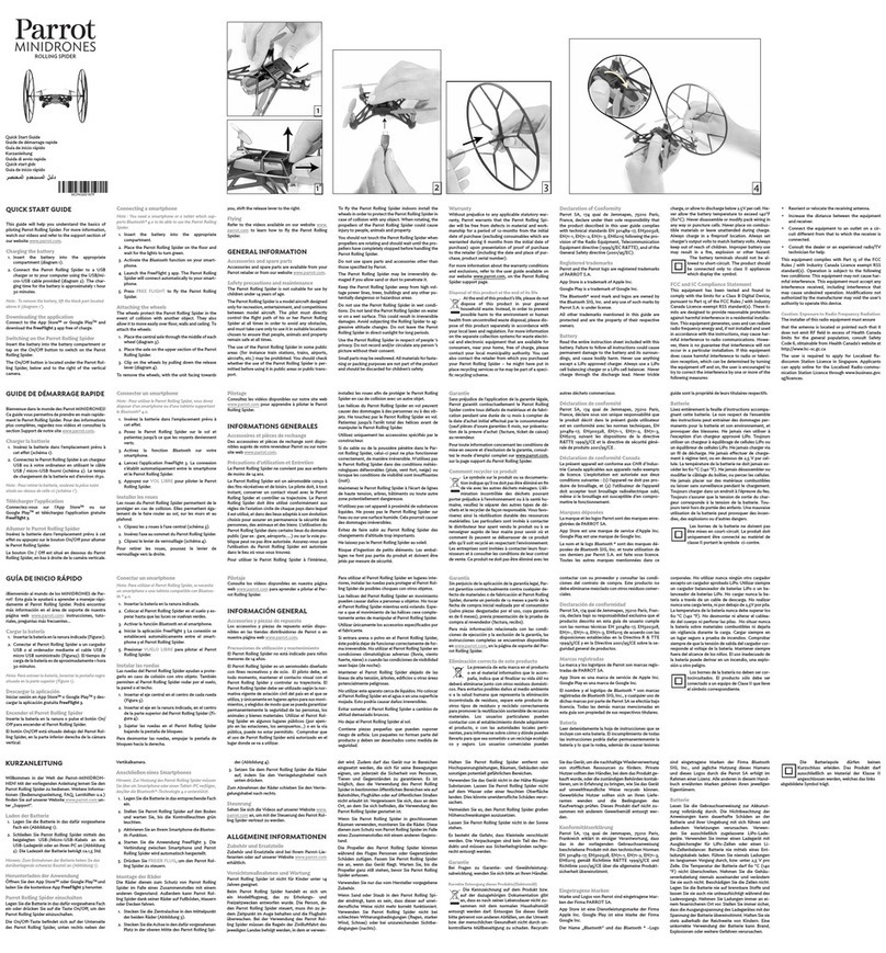 Parrot Rolling Spider quick start guide
