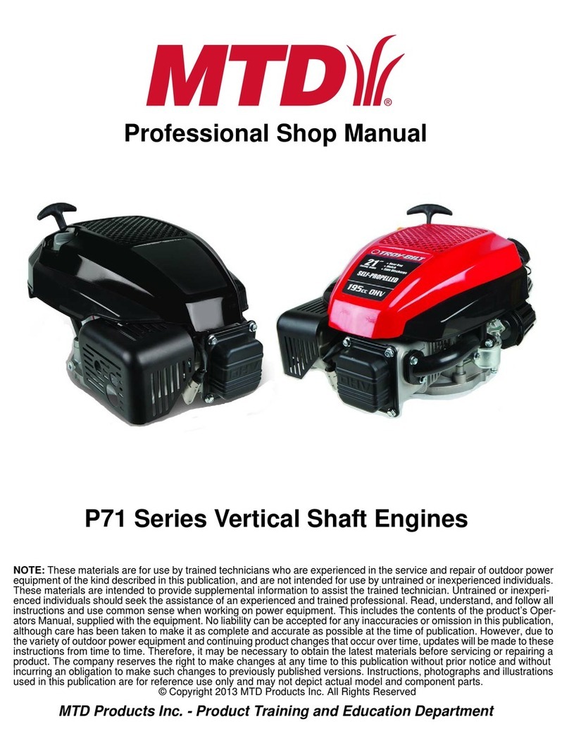MTD P71 Series Shop Manual