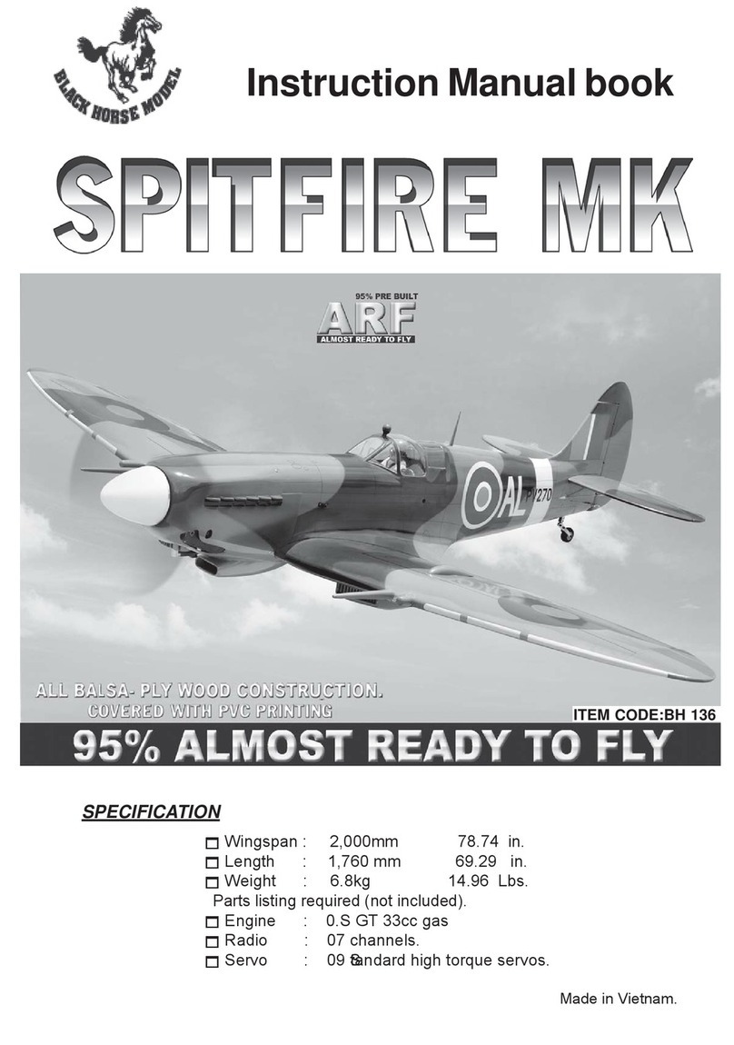 Black Horse Model Spitfire MK Instruction manual book