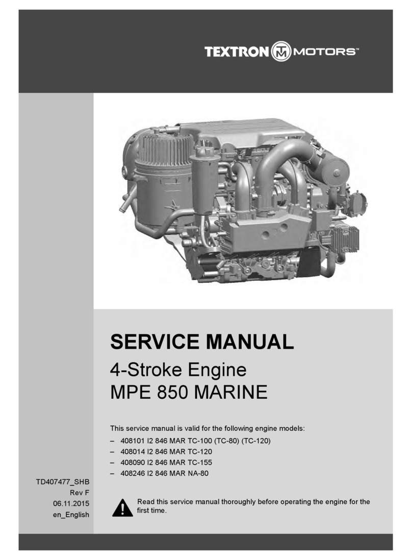 Textron MPE 850 MARINE User manual