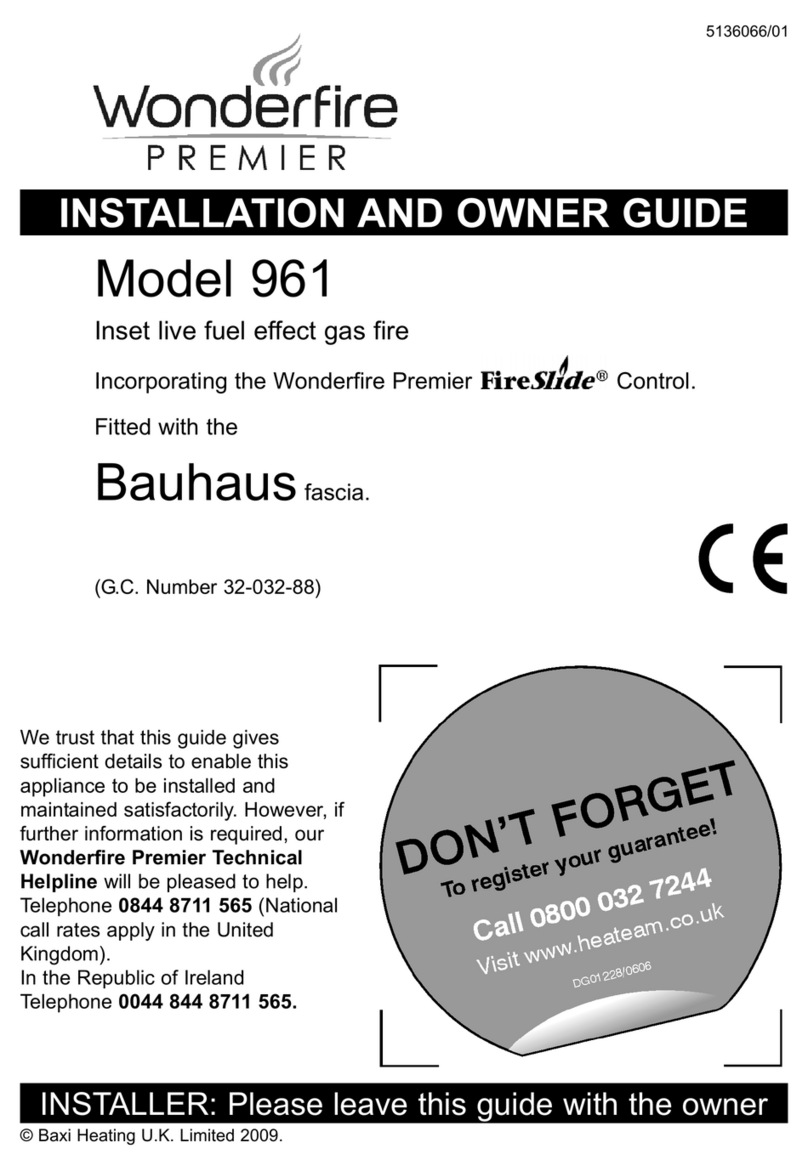 Wonderfire 961 Instruction Manual Wonderfire 961 Instruction Manual