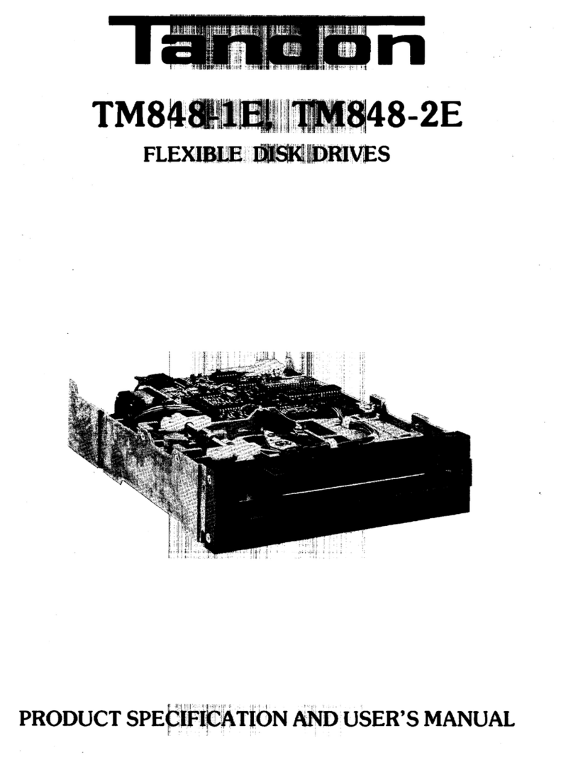 Tandon TM848-1E Specification and user manual