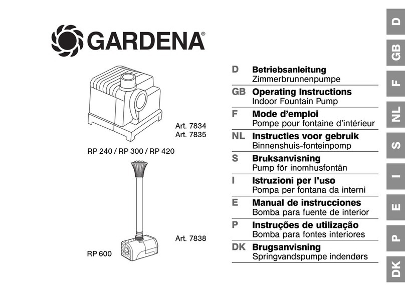 Gardena RP 240 operating instructions