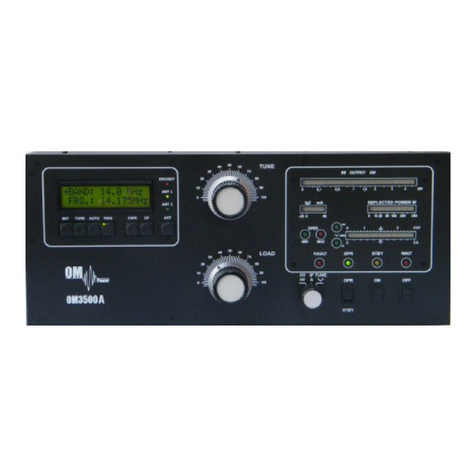 OM POWER OM3500A User manual