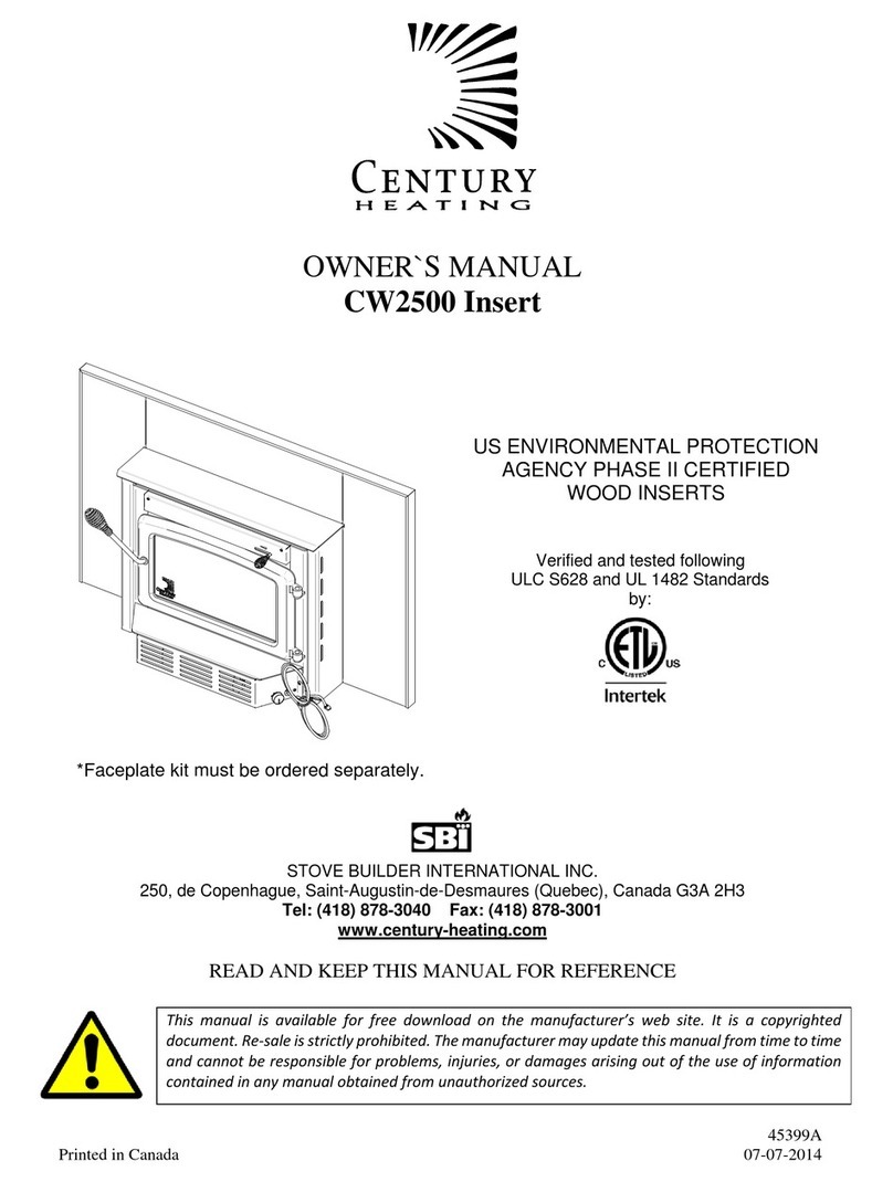 Century Heating CW2500 User manual