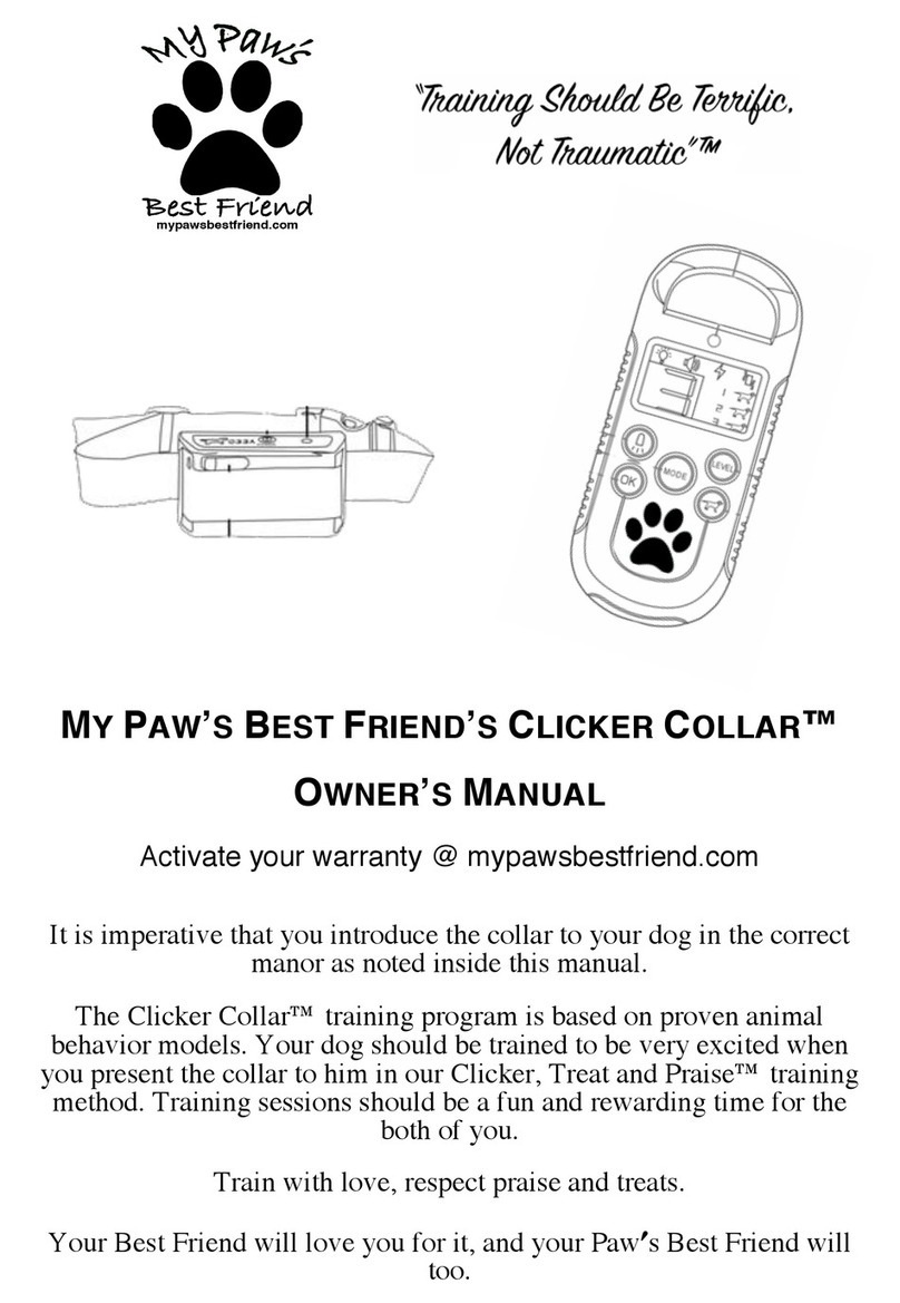 My Paw's Best Friend CLICKER COLLAR owner's manual
