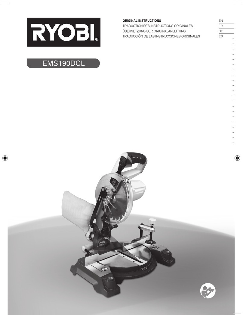 Ryobi EMS190DCL User manual