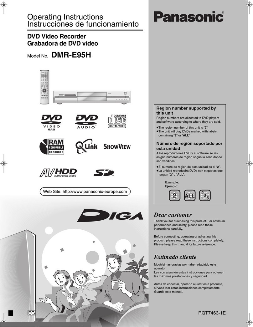 Panasonic Diga DMR-E95H User manual