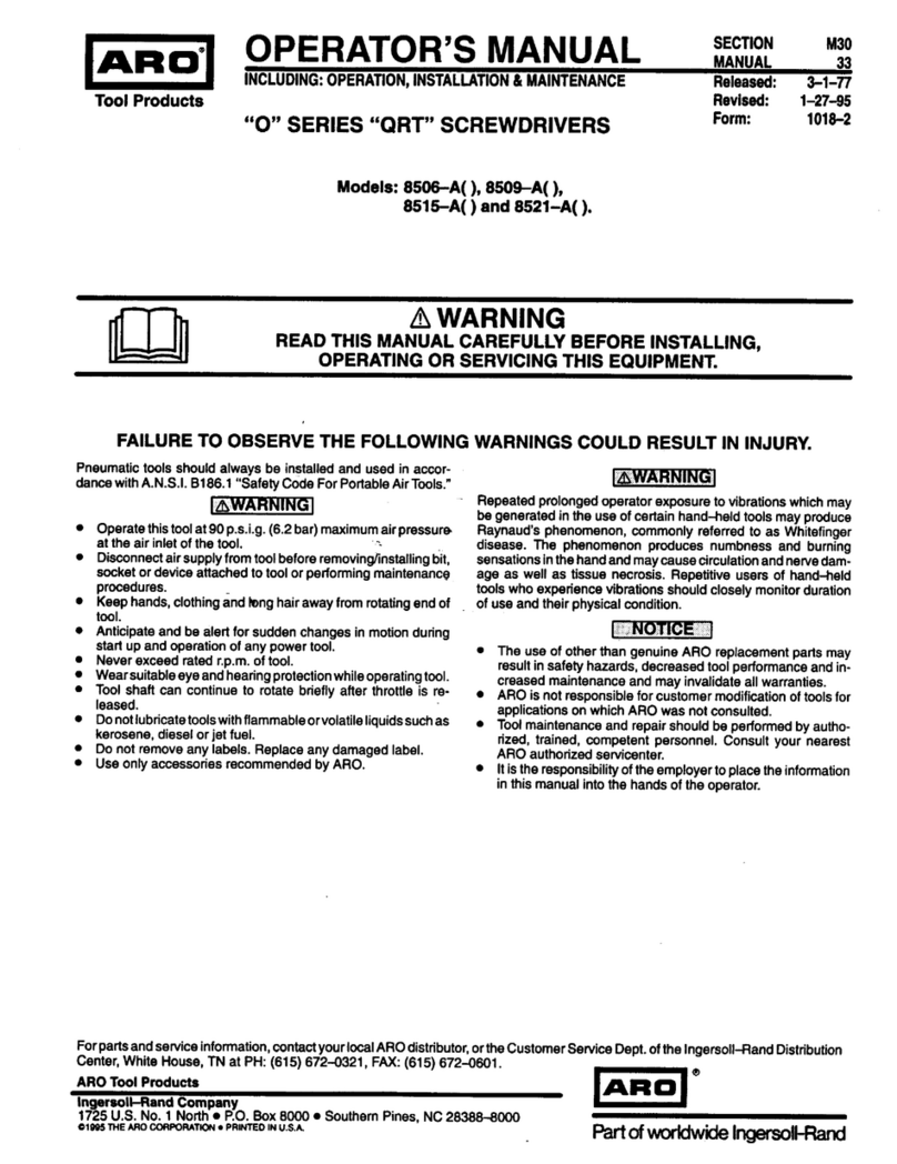 ARO 8506-A User manual
