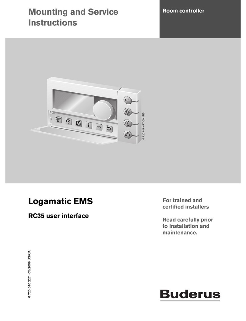 Buderus Logamatic EMS Service instructions