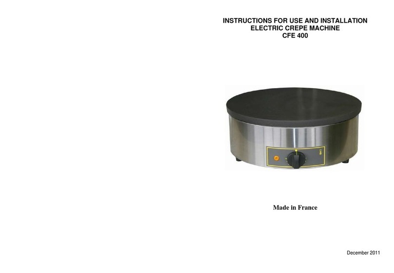 Roller Grill CFE 400 Instructions for use and installation