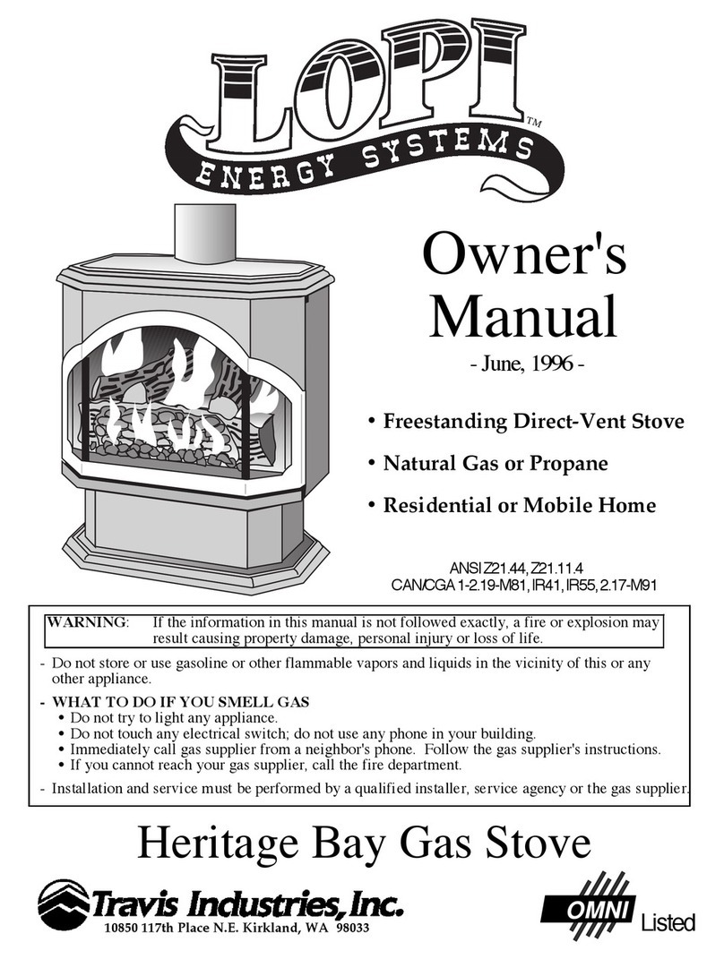 Travis Industries heritage bay User manual