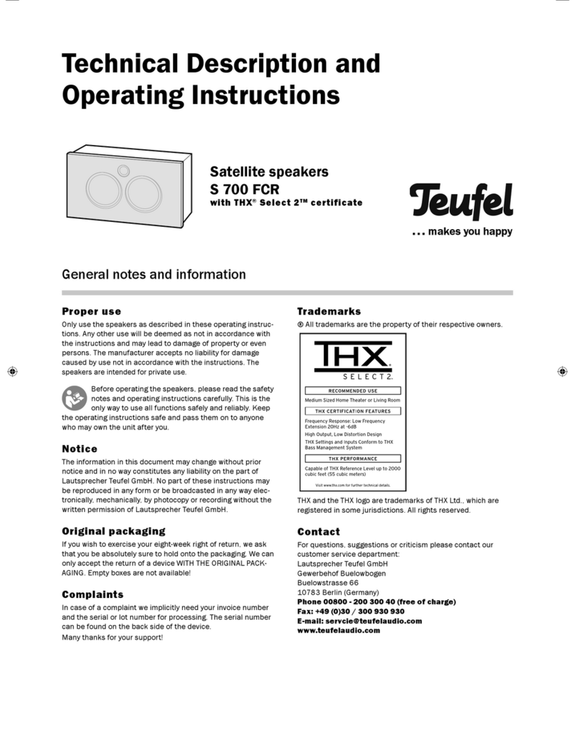 Teufel S 700 FCR Manual