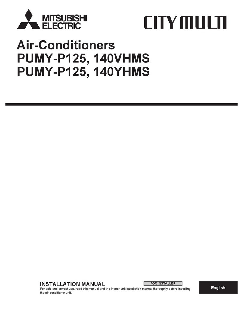 Mitsubishi PUMY-P125 User manual