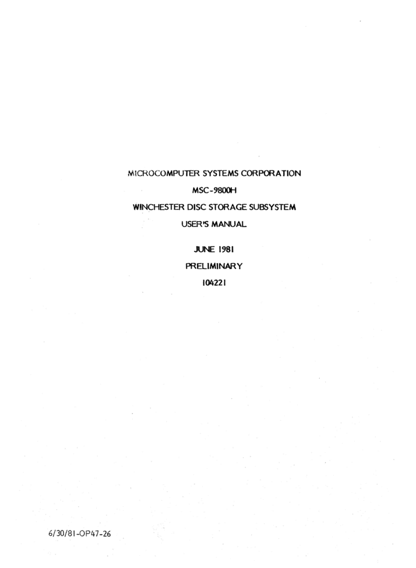 MSC MSC-9800H user manual