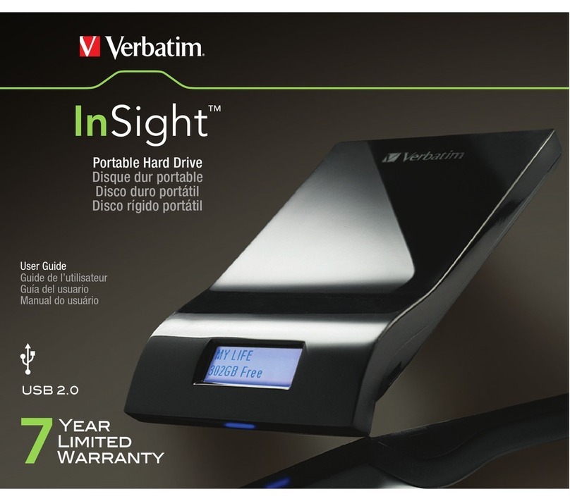Verbatim INSIGHT PORTABLE HARD DRIVE user guide