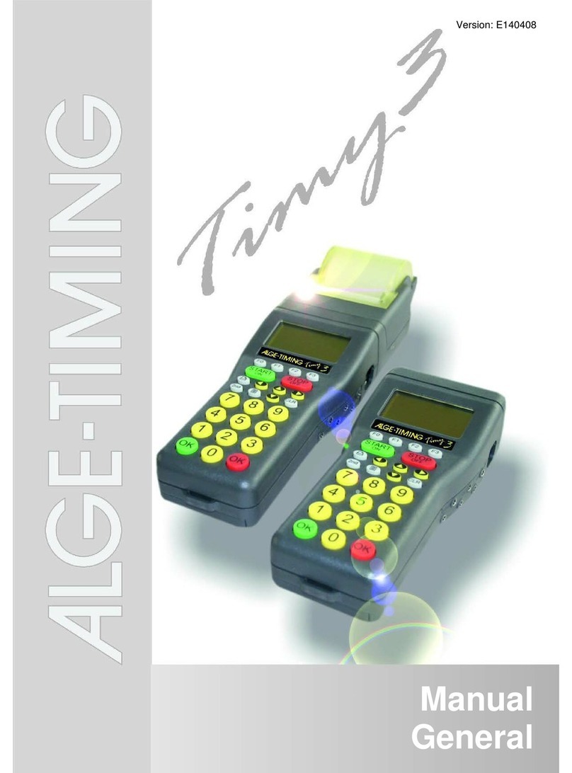 ALGE-Timing Timy 3 User manual