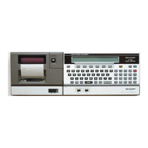 Sharp PC-1500 User manual Sharp PC-1500 User manual