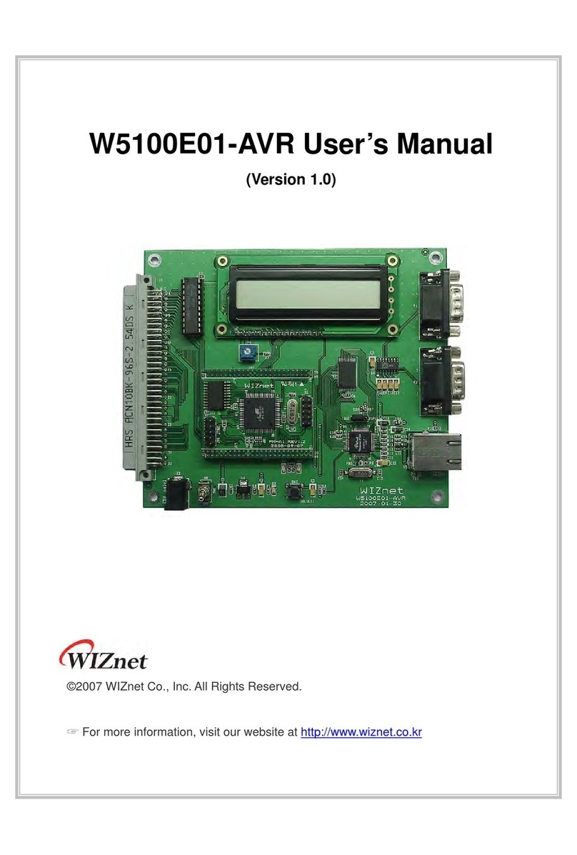 Wiznet W5100E01-AVR User manual
