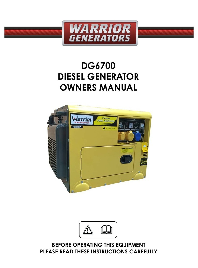 WARRIOR DG6700 owner's manual