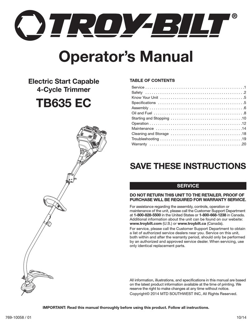Troy-Bild TB635 EC Operator's manual