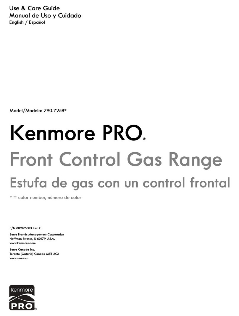 Kenmore PRO 790.7258 Series User manual
