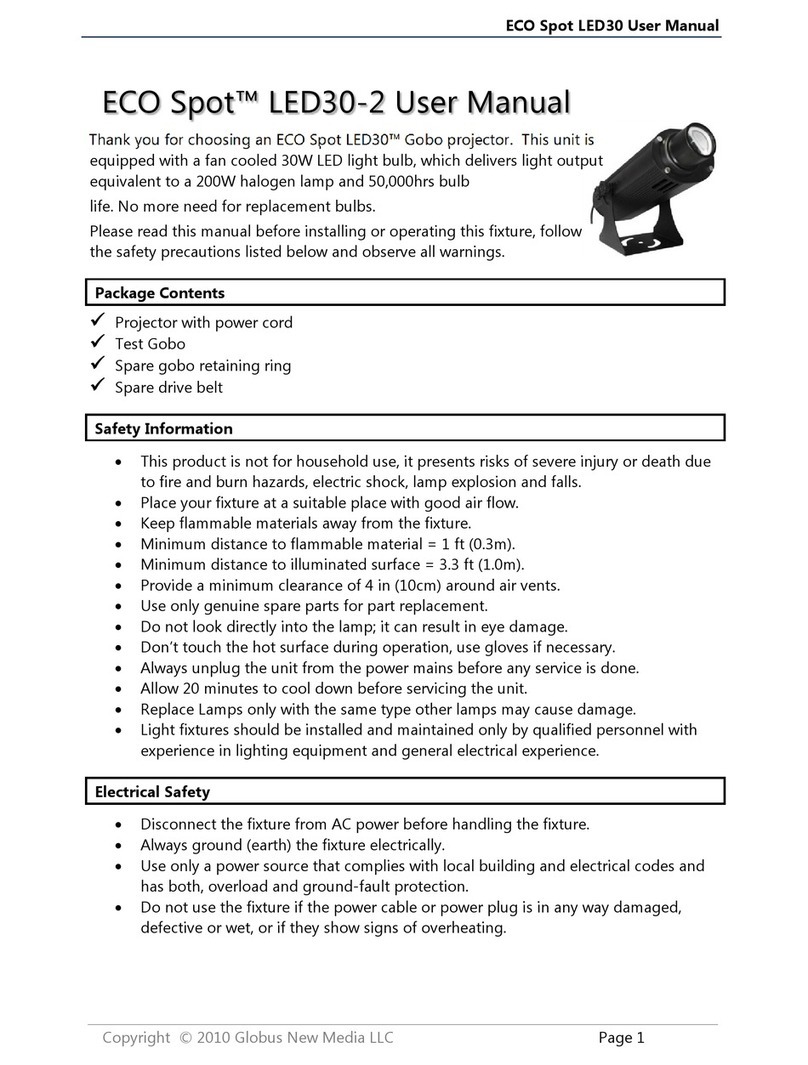Gobo ECO Spot LED30-2 user manual