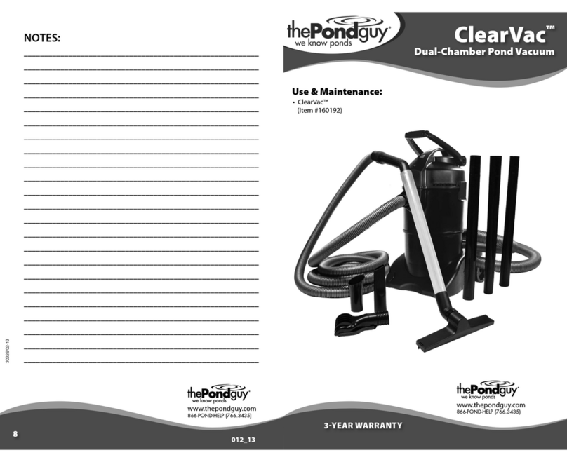 ThePondguy ClearVac Use & maintenance