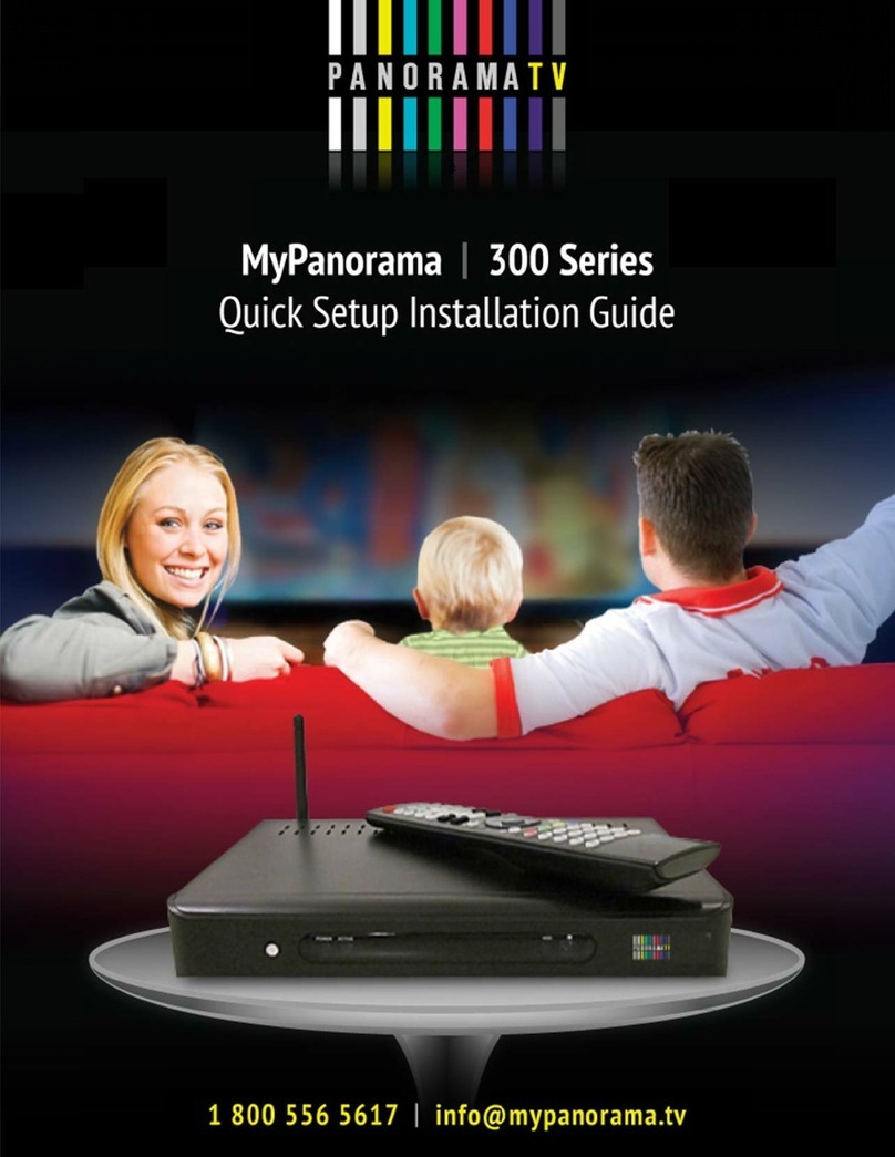 Panorama MyPanorama 300 series Quick setup instructions