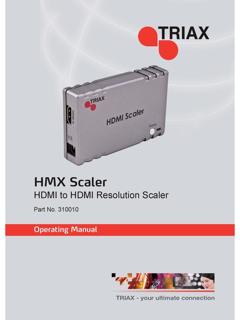Triax 310010 operating manual