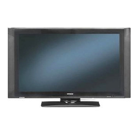 Hitachi 42HDX62A Installation and operating instructions