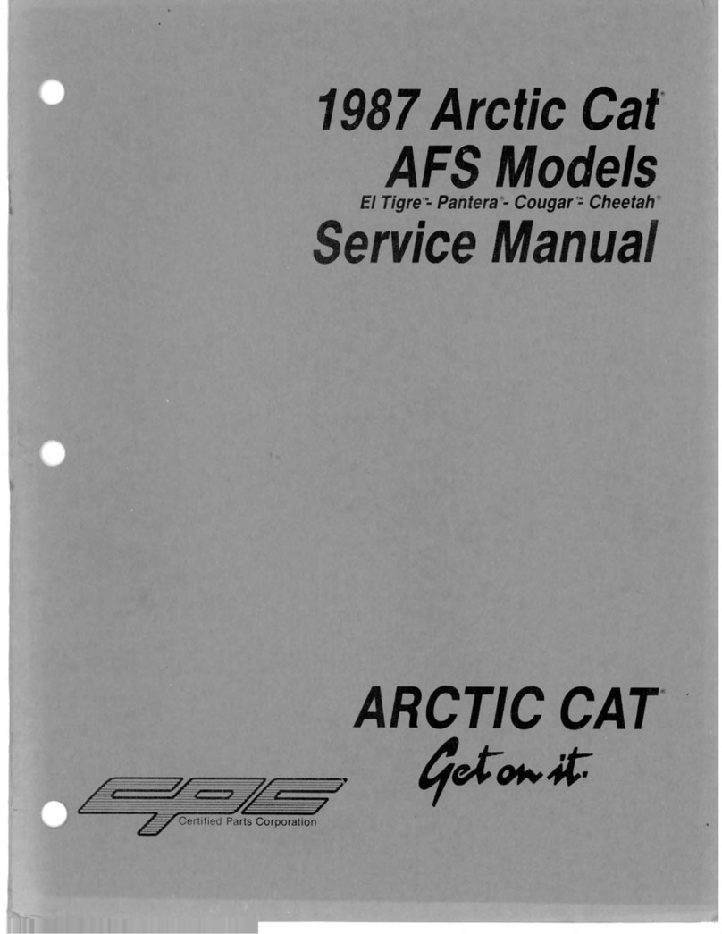 Arctic Cat 1987 AFS El Tigre User manual