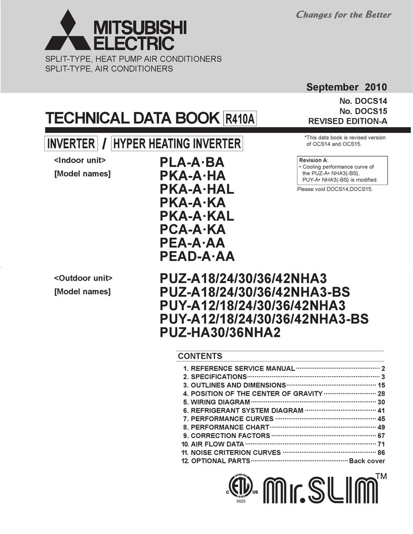 Mitsubishi PLA-A12BA Instruction manual
