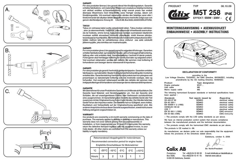 Calix M5T 258 User manual