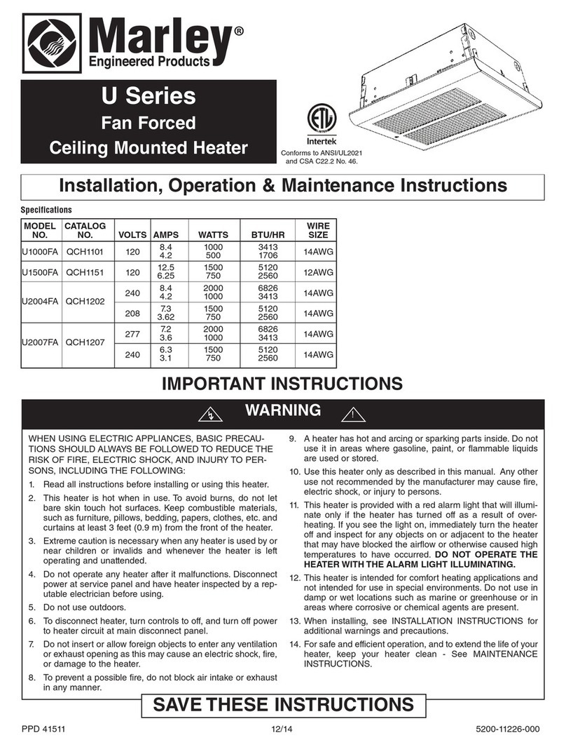 Marley U1000FA Installation, operation & maintenance instructions