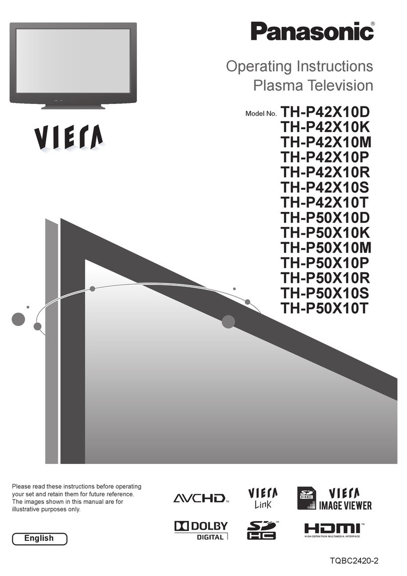 Panasonic TH-P42X10D User manual
