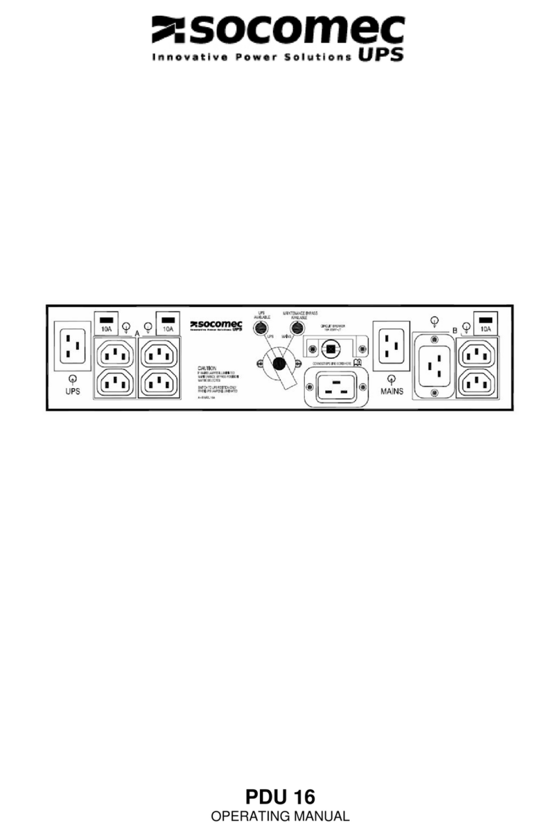 socomec PDU 16 User manual