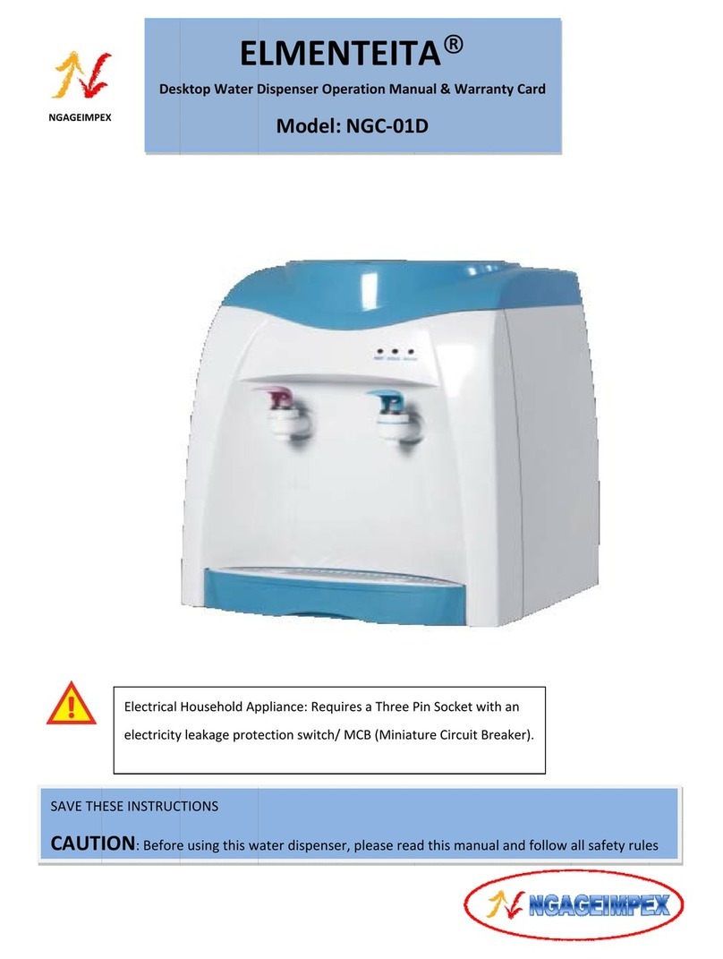 elmenteita ngc-01d Operation manual & warranty card