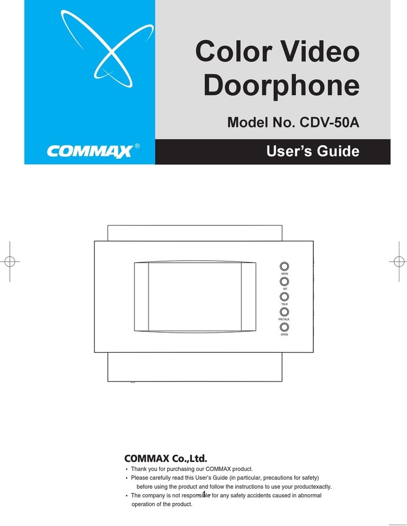 Commax CDV-50A user guide